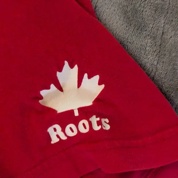 Roots Canada Red T-Shirt XL - Picture 4 of 6
